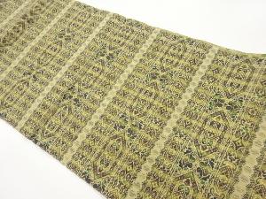 横段に抽象模様織出し名古屋帯